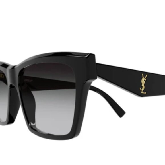 Saint Laurent Unisex Sunglasses | SL M104-001 | Black | YSL Gold - Picture 1 of 3